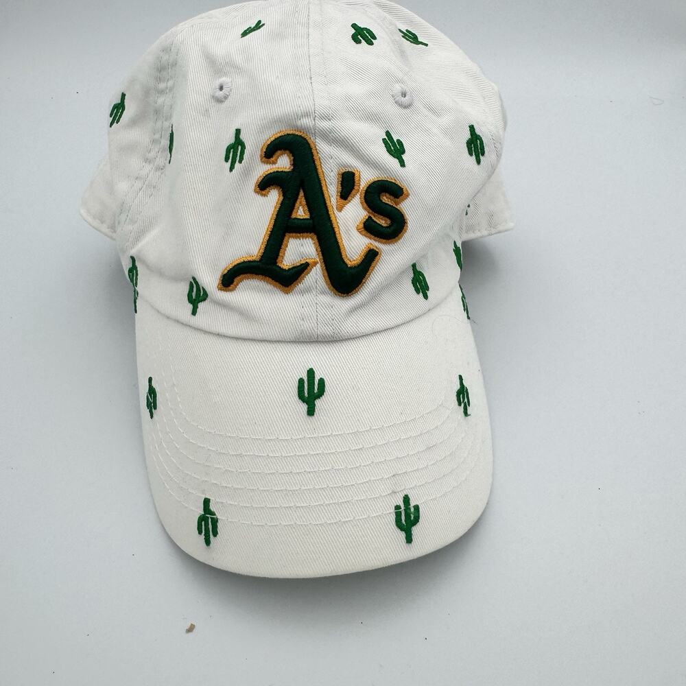Women's '47 White Oakland Athletics Spring Training Confetti Adjustable Hat